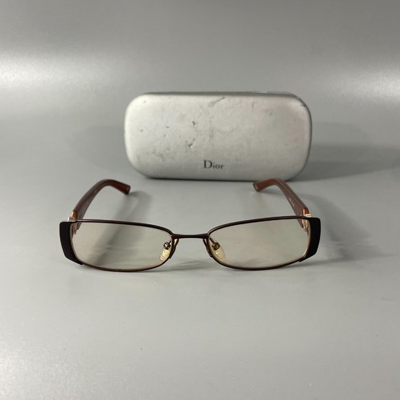 CHRISTIAN DIOR CD3747 3747 YGJ Brown Eyeglass Frame w/Case - Picture 6 of 13
